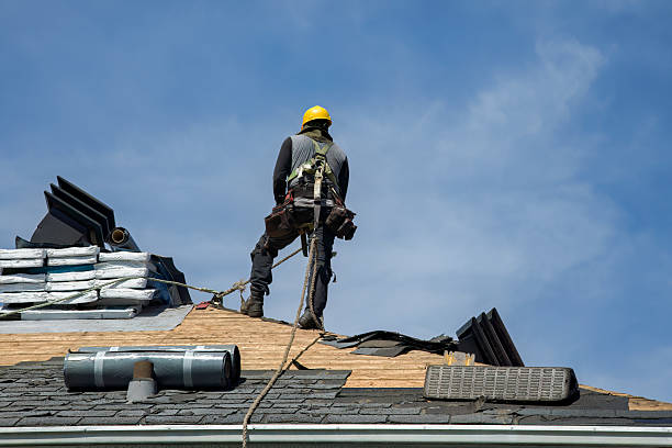 Professional Gutter Installation technician working in Dayton, OH